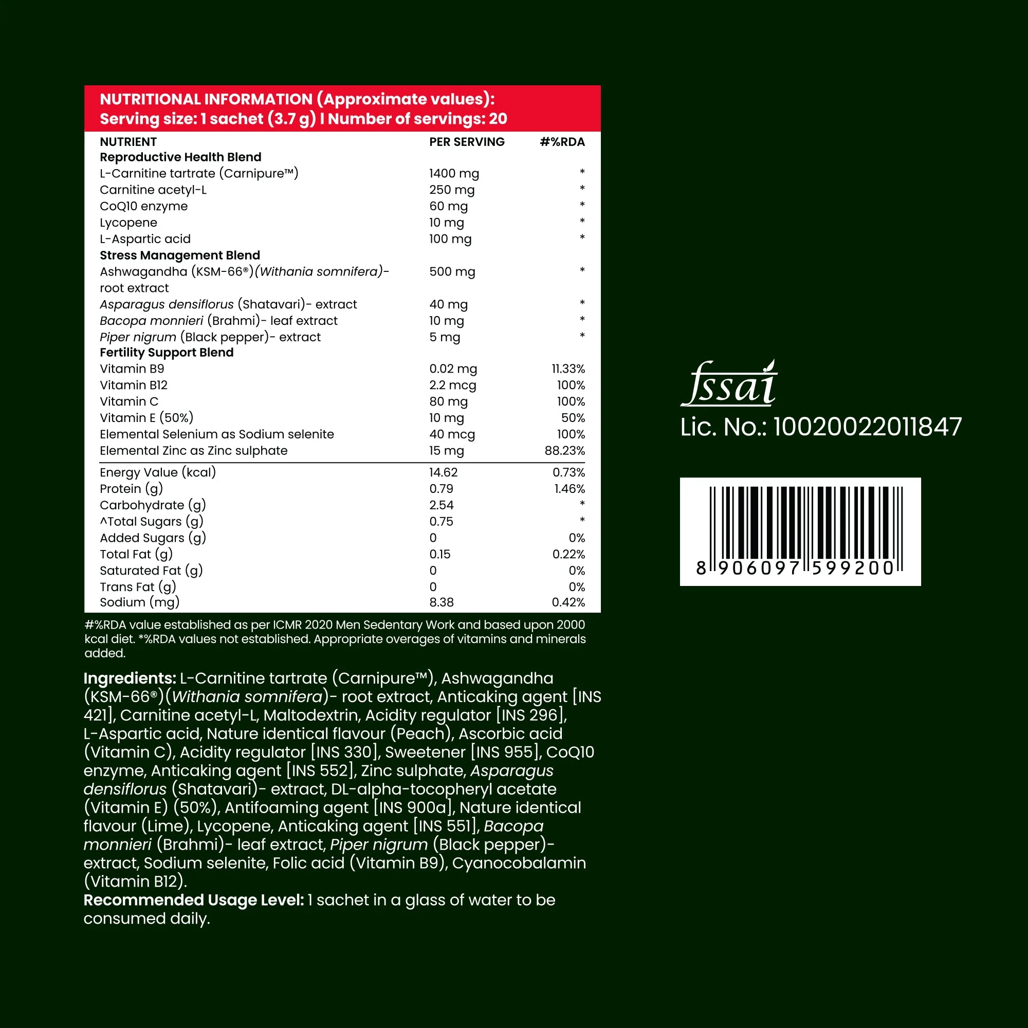 Man Extend Fertility-X : Advanced Male Fertilty and Reproductive Health - Peach - Image 5
