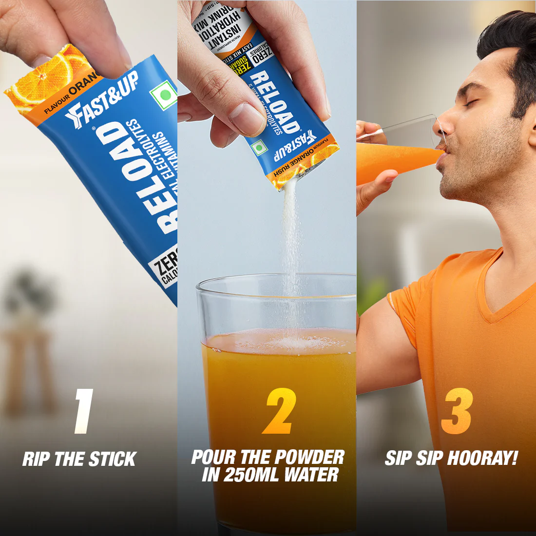 Reload - Zero Sugar Instant Hydration Sticks - Orange - Image 6