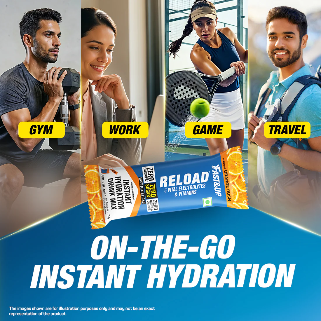 Reload - Zero Sugar Instant Hydration Sticks - Orange - Image 7
