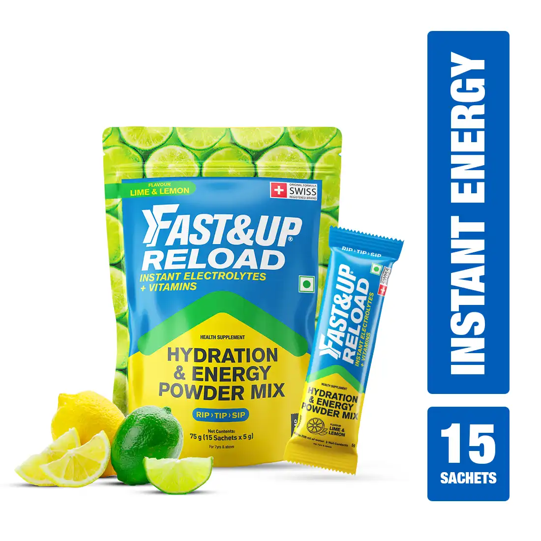 Reload - Low Sugar Instant Hydration Sticks - Lime & Lemon