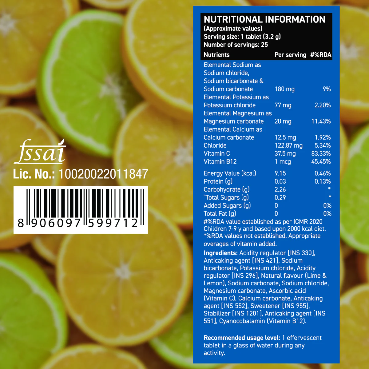 Reload Zero Instant Hydration Drink - Lime and Lemon - Image 11